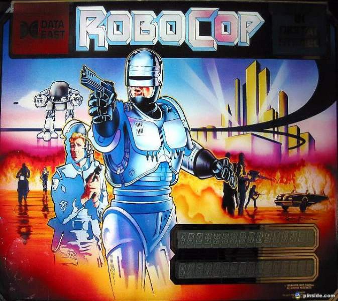 RoboCop is a pinball game based on the 1987 film RoboCop, created by Data East in 1989. It features iconic elements and soundtracks from the movie.
