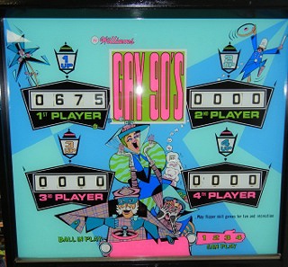 Gay 90's is an electro-mechanical pinball machine designed and produced by Williams Electronics in 1969. The game features a classic theme focused on the nostalgia of the 1890s.