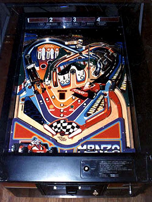 Monza is a racing-themed pinball machine developed by Atari in 1979, featuring fast-paced gameplay inspired by the famous Italian racing circuit.