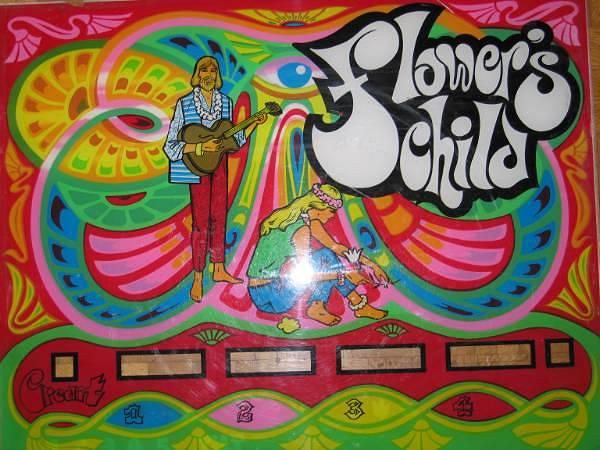 Flower's Child is an electro-mechanical pinball machine released by Rally in 1968. This machine features a flower-power theme that was iconic during the late 1960s.