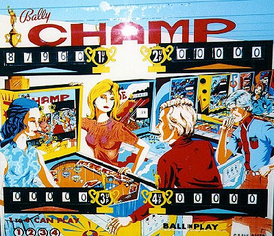 Champ is an electro-mechanical pinball machine produced by Bally in 1974, known for its sports theme and engaging gameplay.