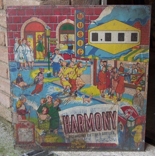 Harmony is an electro-mechanical pinball machine released by Gottlieb in 1967.