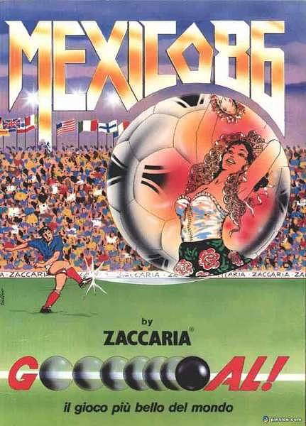 Mexico 86 is a pinball machine released by Zaccaria in 1986. It is themed around the FIFA World Cup held in Mexico that year.
