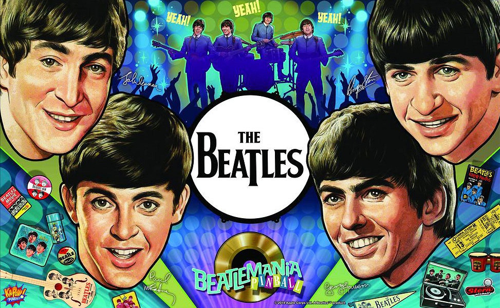 The Beatles (Gold) is a modern pinball machine released by Stern Pinball, featuring iconic imagery and music from The Beatles.