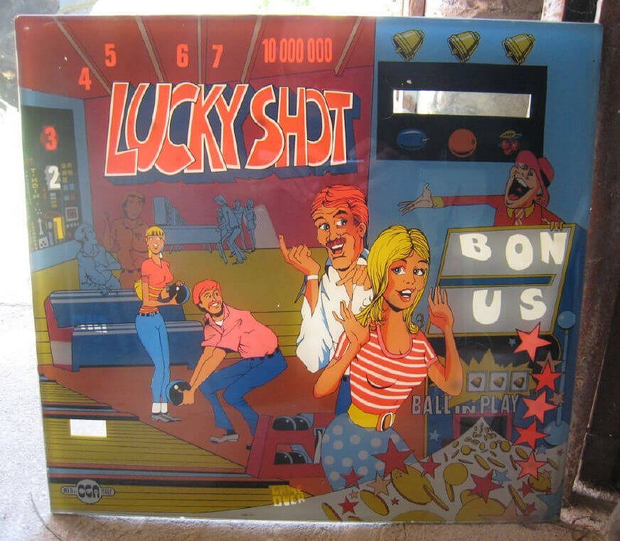 Lucky Shot is an electro-mechanical pinball machine designed and produced by C.E.A. in 1977. It features a traditional pinball layout with flippers, bumpers, and targets.