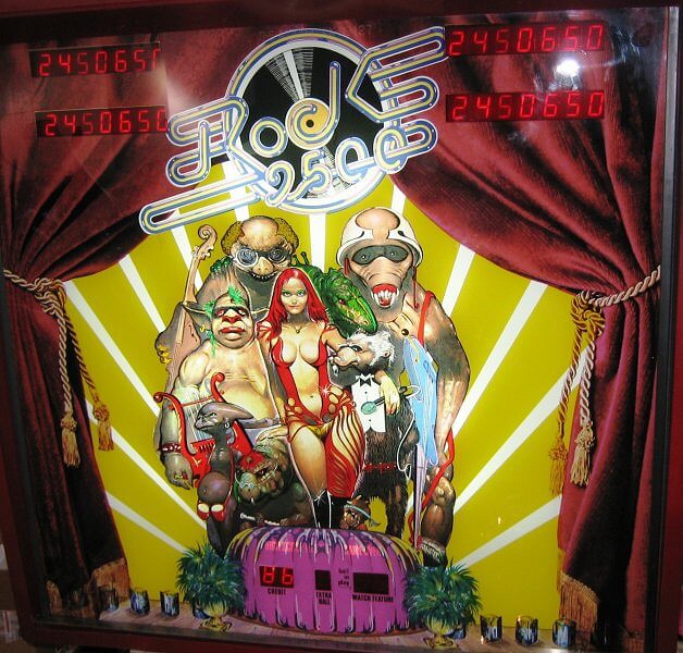 Rock 2500 is a pinball machine designed and manufactured by Playmatic in 1984, known for its unique rock music theme.