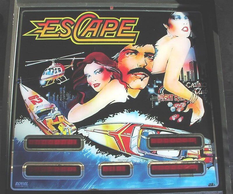 Escape is a pinball machine released by Jac Van Ham in 1986, featuring a space-themed adventure.