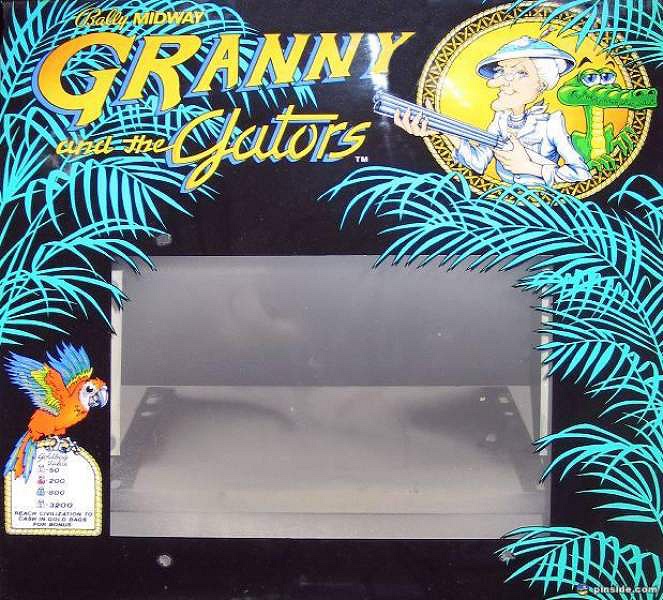 Granny and the Gators is a unique pinball/arcade hybrid game that combines elements of pinball and video games. It was developed by Bally Manufacturing Corporation in 1983.
