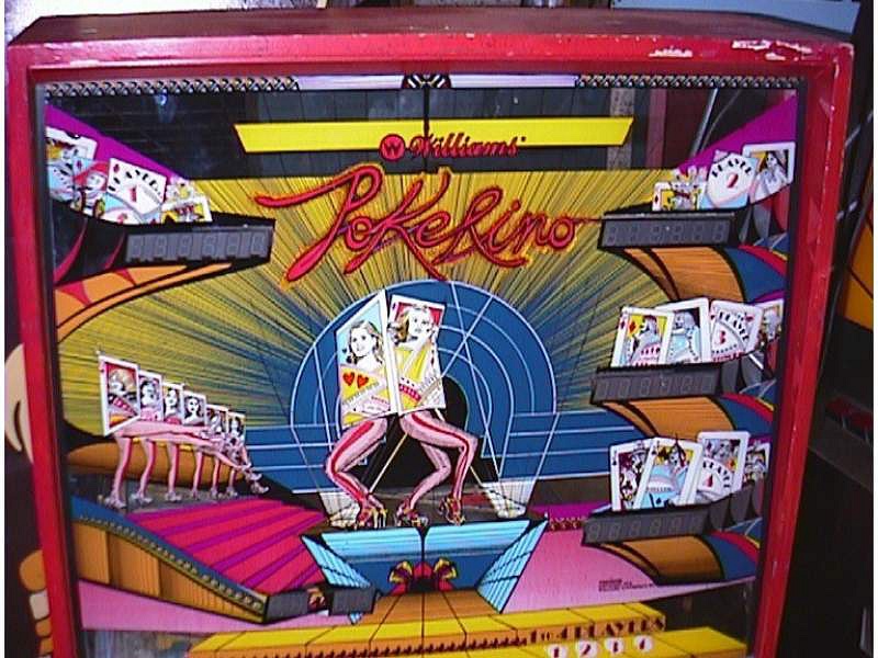 Pokerino is an electro-mechanical pinball machine designed and manufactured by Williams in 1977. It features a poker theme with classic EM sounds and mechanics.