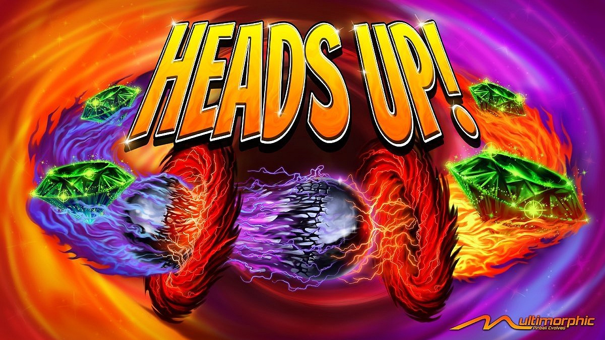Heads Up! is an innovative pinball game by Multimorphic designed to offer an interactive and dynamic play experience.