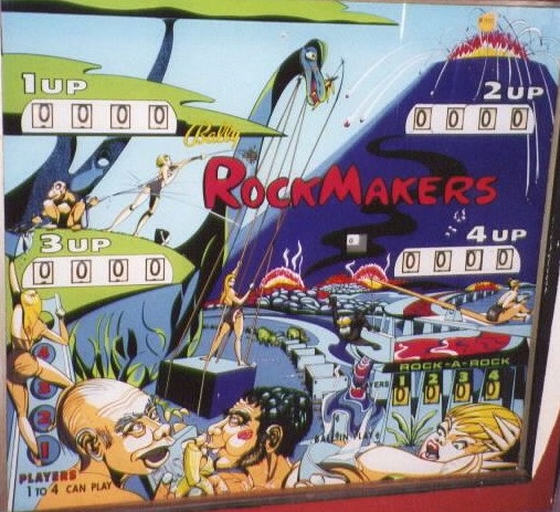 RockMakers is an electro-mechanical pinball machine created by Bally in 1968. It features a classic design with vibrant artwork reflective of the rock and roll culture of the 1960s.