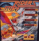 Rider's Surf is a pinball machine themed around surf culture, featuring vibrant artwork and unique gameplay mechanics from the 1980s.