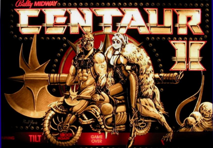 Centaur II is a solid-state pinball machine released in 1983 by Bally. It is a sequel to the original Centaur machine with similar gameplay but with an updated cabinet style.