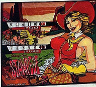 Stampede is a vintage electro-mechanical pinball machine created by Chicago Coin in 1977. It features a western-themed design and gameplay that centers around the motif of a stampede.