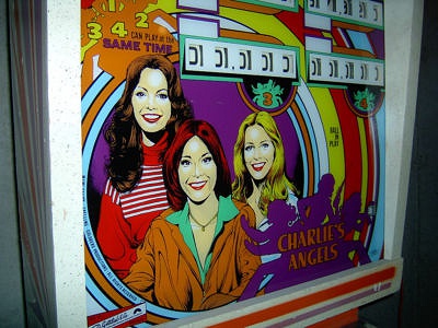 An electromechanical pinball machine released by Gottlieb, themed after the popular television series 'Charlie's Angels'.