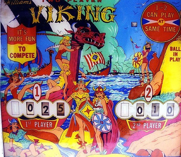 A classic pinball machine released by Williams in 1960.