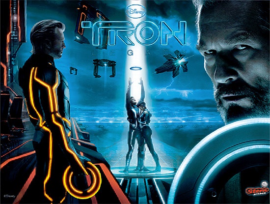Disney TRON: Legacy is a pinball machine developed by Stern Pinball, inspired by the 2010 film 'TRON: Legacy'. The game immerses players in a futuristic universe with lights, sounds, and elements from the movie.