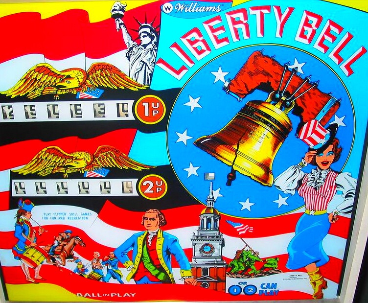 Liberty Bell is a classic electromechanical pinball machine designed by Williams, released in 1977. It features a patriotic American theme with artwork depicting the iconic liberty bell and other national symbols.