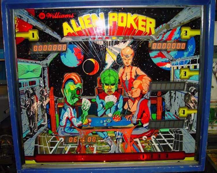 Alien Poker is a pinball machine produced by Williams in 1979. It features an outer space and card game theme.