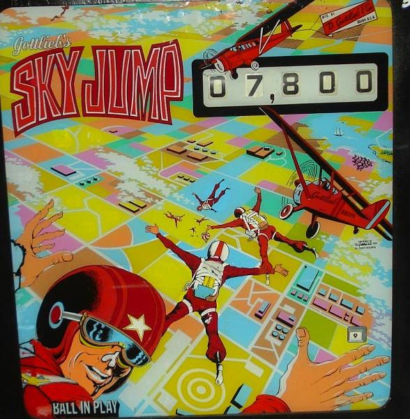 Sky Jump is an electromechanical pinball machine designed by Ed Krynski and manufactured by Gottlieb. This game is recognized for its engaging playfield design and exciting gameplay, popular among pinball enthusiasts.