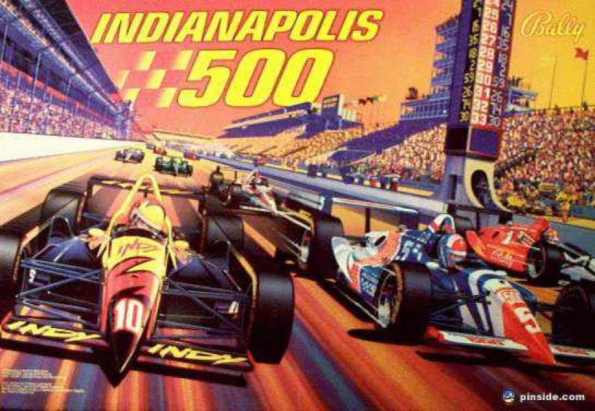 Indianapolis 500 is a pinball machine designed by Dennis Nordman and released by Bally in 1995. The game is themed around the famous car racing event, the Indianapolis 500.