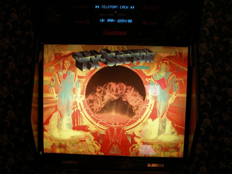 TX-Sector is a futuristic-themed pinball machine created by Gottlieb, known for its unique sound and light show, featuring exciting gameplay mechanics.