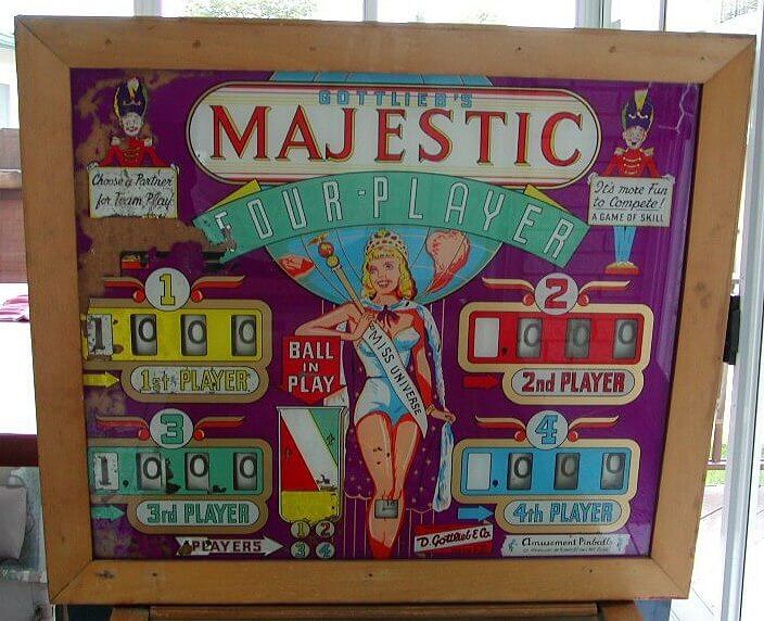 Majestic is an electro-mechanical pinball machine produced by Gottlieb in 1957.