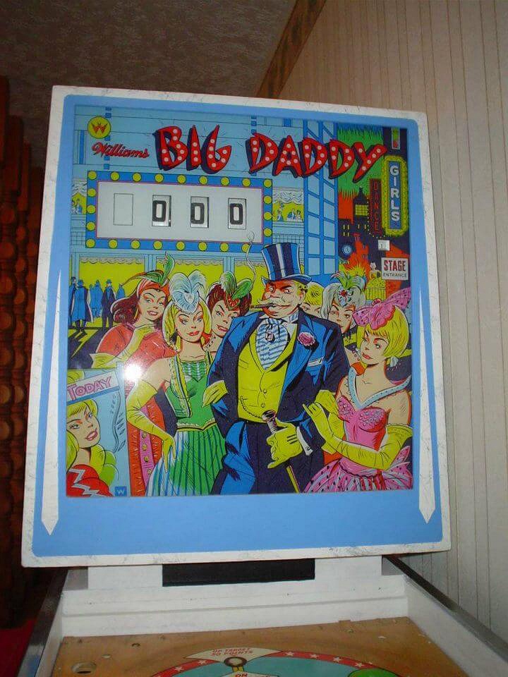 Big Daddy is an electro-mechanical pinball machine produced by Williams in 1963. It is known for its innovative gameplay features and was designed by Steve Kordek with artwork by George Molentin.