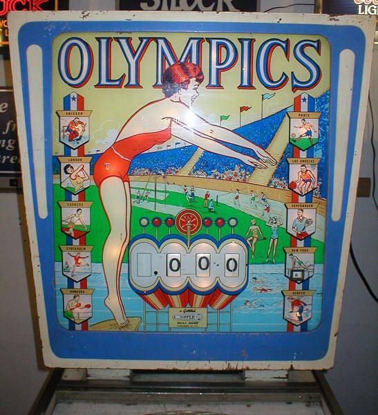 Olympics is a classic electro-mechanical pinball machine released by Gottlieb in 1962. The game features an olympic sports theme, capturing the excitement of the games in a charming and mechanically intricate layout.
