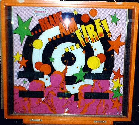Ready...Aim...Fire! is a pinball machine released by Gottlieb in 1982.