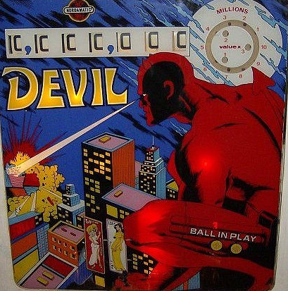 Devil is a pinball machine released by Nordamatic in 1977. Known for its distinctive artwork and challenging gameplay, it catered to the increasing popularity of pinball during that era.