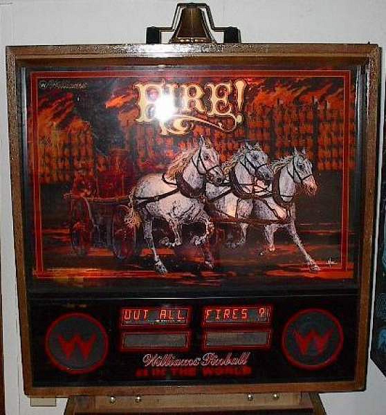 Fire! Champagne Edition is a special edition of the original Fire! pinball machine, released by Williams to commemorate their 100th anniversary.