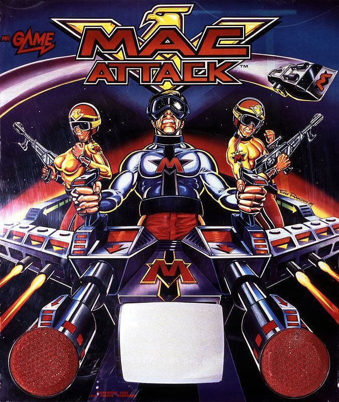 Mac Attack is a pinball machine developed by Mr. Game, known for its unique features and engaging gameplay.