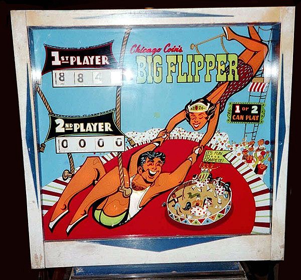 Big Flipper is a classic electro-mechanical pinball machine produced by Chicago Coin, known for its nostalgic gameplay and artwork. Released in the late 1960s, it features typical design elements of the era with a focus on flipper-centric gameplay.