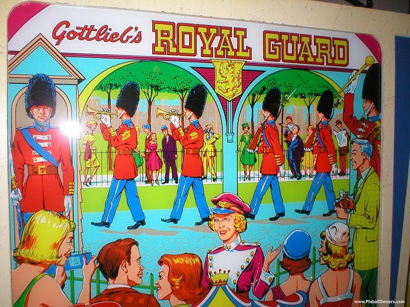 Royal Guard is an electromechanical pinball machine manufactured by Gottlieb. It features a theme inspired by British royal guards.
