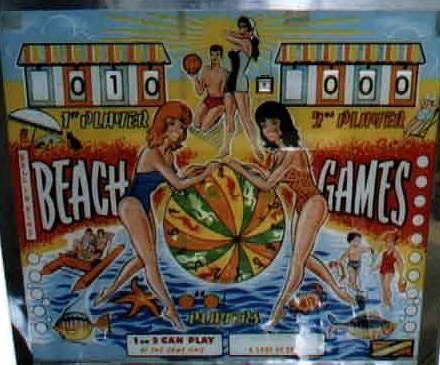 Beach Games is a vintage pinball machine released by Rally in 1961. It features a beach theme with vibrant artwork and traditional gameplay mechanics.