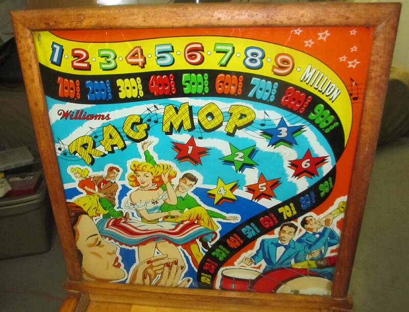Rag Mop is a classic pinball machine produced by Williams in 1950. It features a baseball theme and is well-loved for its nostalgic appeal and gameplay.