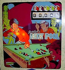 Play Pool is a pinball machine designed and manufactured by Gottlieb in 1972. The game features a pool-themed layout and gameplay, typical of the electromechanical pinball machines of its era.