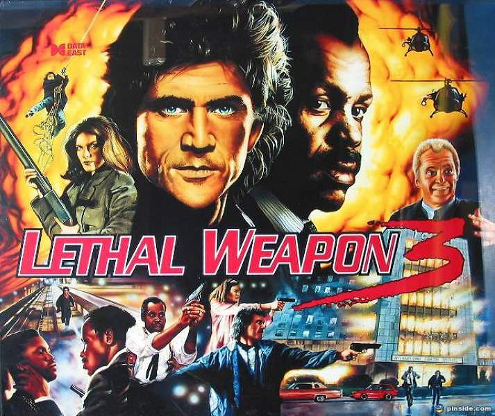 Lethal Weapon 3 is a pinball machine released by Data East in 1992, based on the popular action film franchise.