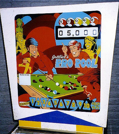 Pro Pool is an electro-mechanical pinball machine released by Gottlieb in 1973. The game features a pool/billiards theme, where players can score points by hitting various pool-ball targets.