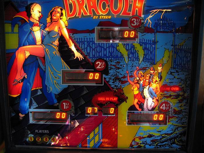 Dracula is a pinball machine released by Stern Electronics in 1979, featuring a vampire theme inspired by the famous literary character.