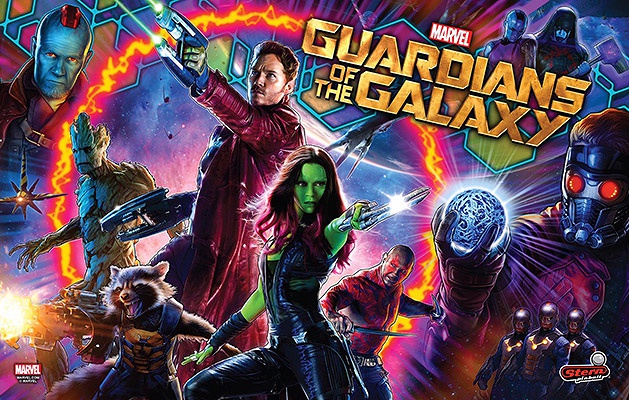 Guardians of the Galaxy is a pinball machine produced by Stern Pinball released in 2017. It features characters and scenes from the popular Marvel film franchise, offering an immersive experience in the Guardians universe.