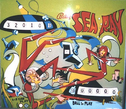 Sea Ray is a pinball machine produced by Bally in 1971. It is an electro-mechanical pinball machine with a nautical theme.