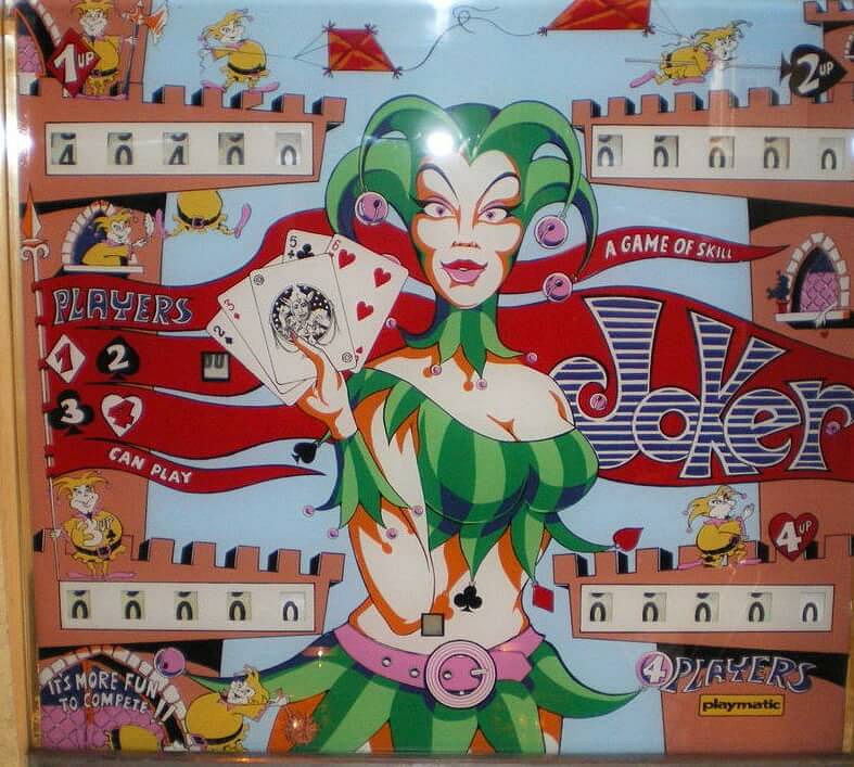 Joker is a vintage electro-mechanical pinball machine released in 1973 by Playmatic.