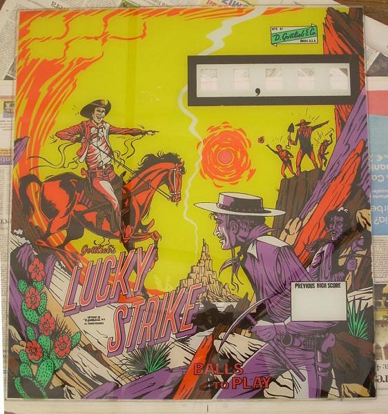 Lucky Strike is a pinball machine released by Gottlieb in 1975. It is an electromechanical pinball machine themed around bowling.