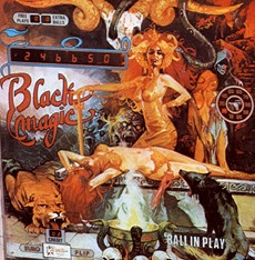 Black Magic is a pinball machine released in 1980 by the Spanish manufacturer Recel. This game features unique artwork and gameplay inspired by mystical and magical themes.