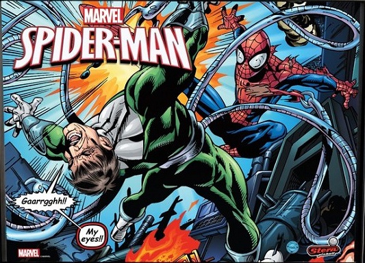 A modernized re-release of the 2007 Spider-Man pinball machine, featuring updated artwork and enhanced LED lighting.
