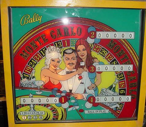 Monte Carlo is a classic pinball machine produced by Bally in 1973, known for its vibrant artwork and engaging gameplay.