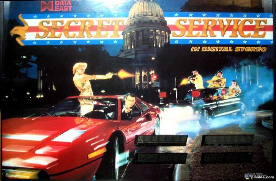 Secret Service is a pinball machine produced by Data East in 1988, themed around espionage and secret agents.