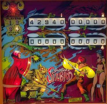 Sinbad is a pinball machine designed by Gottlieb and released in 1978. It is themed around the adventures of the fictional sailor Sinbad.